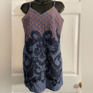 Jealous Tomato Chambray Embroidery Dress size small